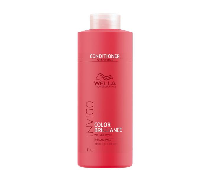 Balsam pentru par fin/normal vopsit Wella Professionals Invigo Color Brilliance, 1000ml