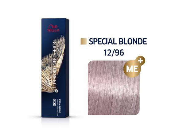 Vopsea de par permanenta Wella Professionals Koleston Perfect Me+ 12/96 , Blond Special Perlat Violet, 60 ml