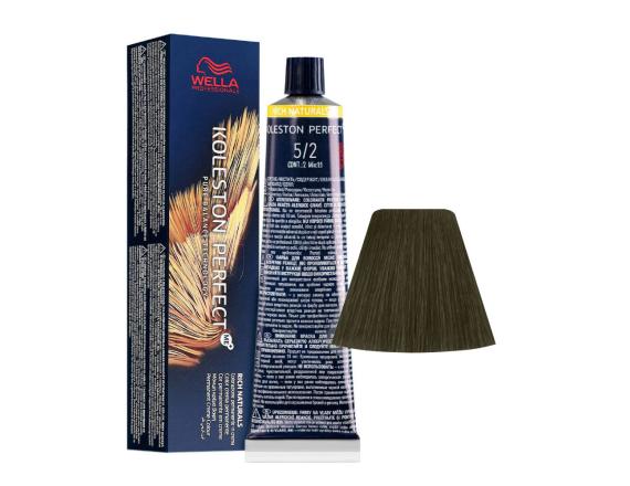 Vopsea permanenta Wella Professionals Koleston Perfect 5/2, Castaniu Deschis Mat, 60ml