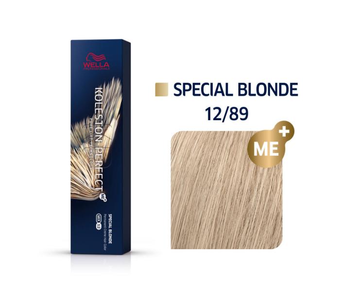 Vopsea permanenta Wella Professionals Koleston Perfect 12/89, Blond Special Albastru Perlat, 60ml