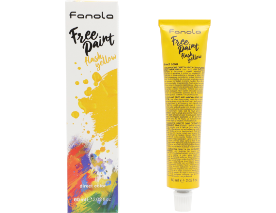 Vopsea semipermanenta Fanola Free Paint Flash Yellow, 60ml