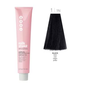Vopsea semi-permanenta Milk Shake Smoothies 1|1N, Negru Natural, 100ml