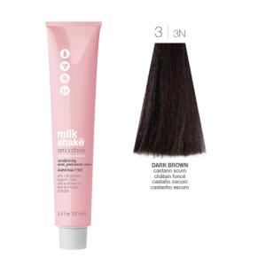 Vopsea semi-permanenta Milk Shake Smoothies 3|3N, Castaniu Inchis Natural, 100ml