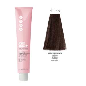 Vopsea semi-permanenta Milk Shake Smoothies 4|4N, Castaniu Mediu Natural, 100ml