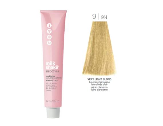 Vopsea semi-permanenta Milk Shake Smoothies 9|9N, Blond Luminos Deschis Natural, 100ml