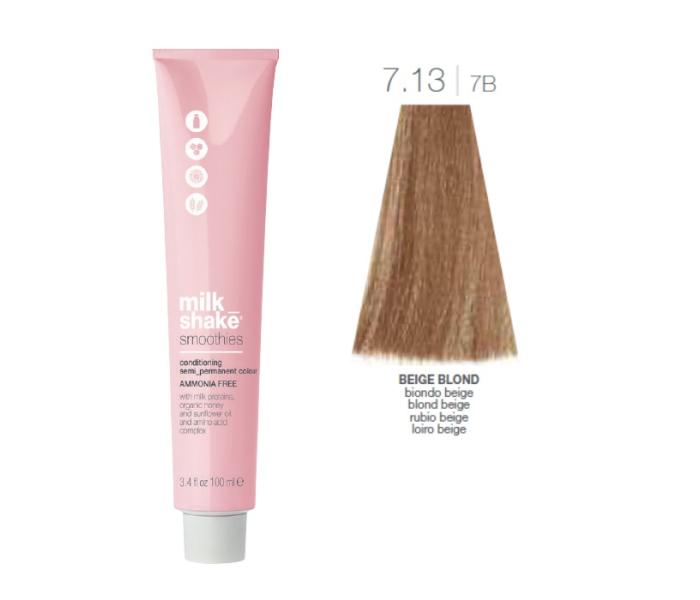Vopsea semi-permanenta Milk Shake Smoothies 7.13|7B, Blond Bej, 100ml