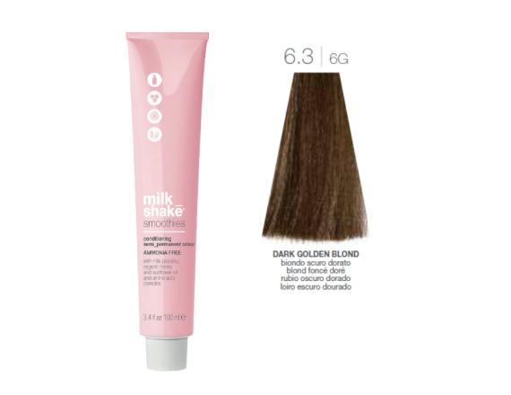 Vopsea semi-permanenta Milk Shake Smoothies 6.3|6G, Blond Inchis Auriu, 100ml