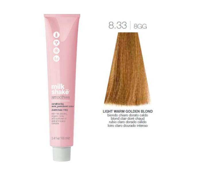Vopsea semi-permanenta Milk Shake Smoothies 8.33|8GG, Blond Deschis Cald Auriu, 100ml