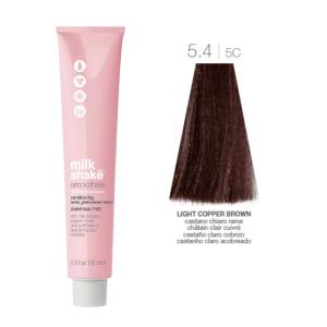 Vopsea semi-permanenta Milk Shake Smoothies 5.4|5C, Castaniu Deschis Aramiu, 100ml