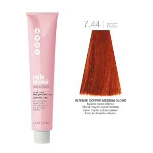 Vopsea semi-permanenta Milk Shake Smoothies 7.44|7CC, Blond Mediu Aramiu Intens, 100ml