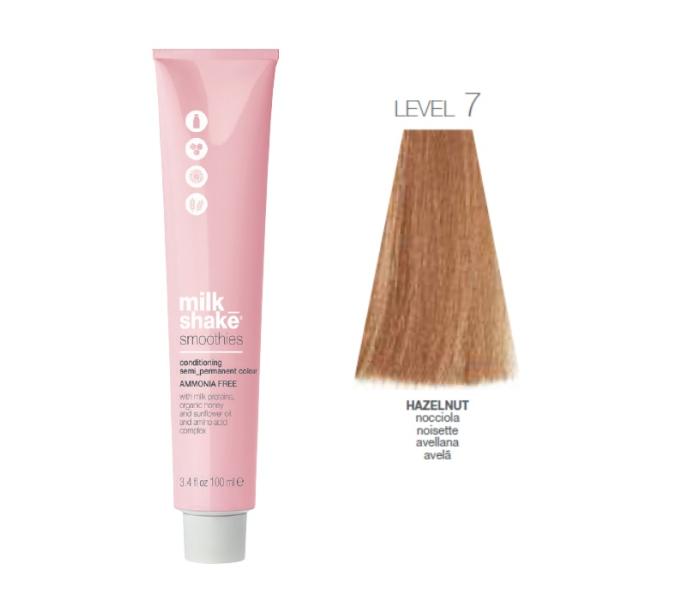 Vopsea semi-permanenta Milk Shake Smoothies LEVEL 7, Blond Deschis Alun, 100ml