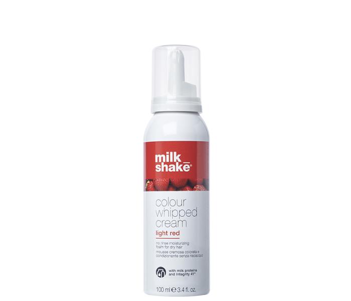 Spuma nuantatoare Milk Shake Colour Whipped Cream Light Red, 100ml