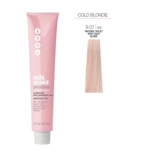 Vopsea semi-permanenta Milk Shake Smoothies 9.07, Blond Foarte Deschis Natural Iris, 100ml