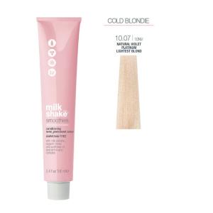 Vopsea semi-permanenta Milk Shake Smoothies 10.07, Blond Foarte Deschis Platinat Natural Iris, 100ml