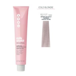 Vopsea semi-permanenta Milk Shake Smoothies 10.117|10AAV, Blond Foarte Deschis Platinat Cenusiu Intens Iris, 100ml