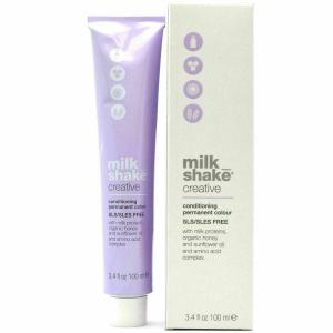 Vopsea permanenta Milk Shake Creative 4.01|4NA, Castaniu Mediu Cenusiu Natural, 100ml