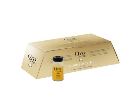 Lotiune concentrata pentru par Oro Therapy Oro Puro Illuminating, 12x10ml