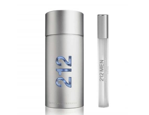Set Carolina Herrera 212, Barbati, Eau De Toilette 100ml + Eau De Toilette 10ml