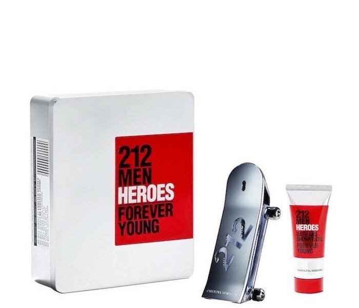 Set Carolina Herrera Heroes, Barbati, Eau De Toilette 90ml + Gel De Dus 100ml