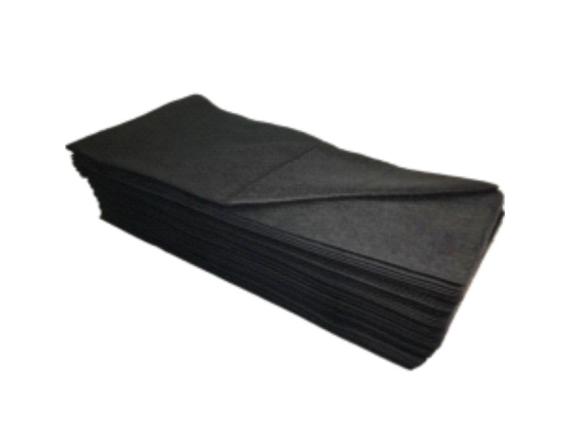 Towel 35*70 Spunlace Stand i/s black 50 sh