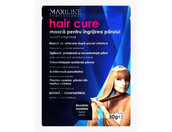 Maxiline Professional Trattabrasil Hair Cure Anti-Rubberizing, Tratament capilar de urgenta, 50 gr