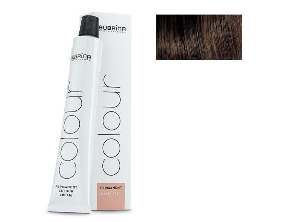 Vopsea de par permanenta Subrina Professional Essential Colour 4/71, Saten Mediu Cenusiu Castaniu, 100ml