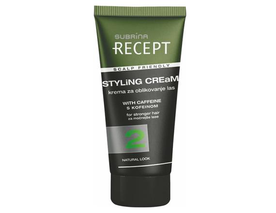 Subrina Recept Styling Cream Natural Look, Crema Modelatoare Pentru Par, 150ml