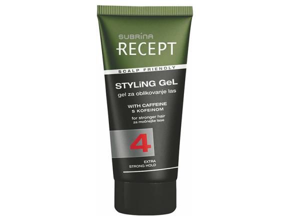 Subrina Recept Styling Gel Extra Strong Hold, Gel Pentru Par, 150 ml